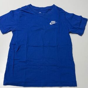 Nike Kids Royal Blue Short Sleeve Tee with White Logo